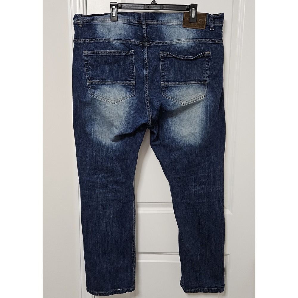 Arketype Jeans Mens 44x32 Blue‎ Apparel & Co Straight Leg Faded Distressed Denim - Picture 8 of 8